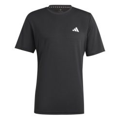 Rozciągliwa koszula adidas Essentials. Czarne koszule męskie Adidas, bez wzorów, bez kołnierzyka, bez ramiączek. Za 102.00 zł.