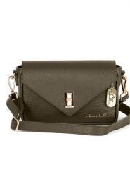 Anna Morellini Skórzana torebka "Terina" w kolorze khaki - 24 x 16 x 6,5 cm rozmiar: onesize. Brązowe torebki klasyczne damskie Anna Morellini, bez wzorów, z materiału, bez dodatków. Za 260.99 zł.