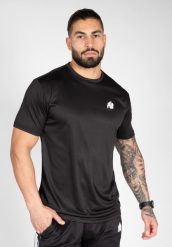 Koszulka fitness męska Gorilla Wear Fargo. Czarne t-shirty sportowe męskie GORILLA WEAR, l, bez ramiączek, na fitness i siłownię. Za 146.30 zł.