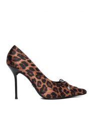 Juicy Couture Szpilki CEO-C5180-1 Brązowy. Brązowe szpilki Juicy Couture, bez wzorów, z materiału, bez obcasa. Za 229.99 zł.