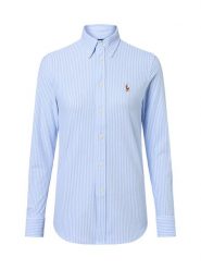 Polo Ralph Lauren Damska bluzka koszulowa Kobiety Bawełna niebieski|biały w paski, M. Białe bluzki sportowe damskie Polo Ralph Lauren, m, z bawełny, bez kołnierzyka, bez ramiączek. Za 739.95 zł.