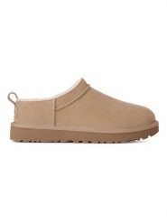 UGG Skórzane botki w kolorze beżowym rozmiar: 37. Brązowe botki damskie Ugg, bez obcasa, bez zapięcia. Za 612.06 zł.
