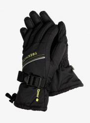Rękawiczki dziecięce Trekmates Mogul DRY Glove Junior. Czarne rękawiczki dziecięce TREKMATES, z materiału, bez ramiączek. Za 79.19 zł.