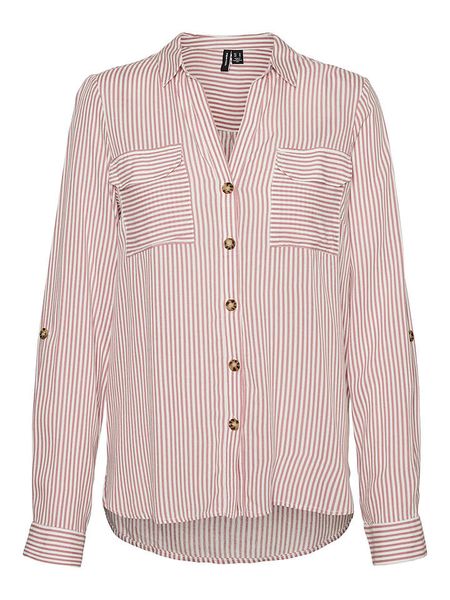Vero Moda Bluzka "Vmbumpy" w kolorze jasnoróżowym rozmiar: M. Różowe bluzki damskie Vero Moda, m, bez wzorów, z wiskozy, bez kołnierzyka, bez ramiączek. Za 87.61 zł.