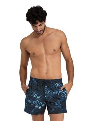 Arena Szorty kąpielowe w kolorze czarno-turkusowym rozmiar: XL. Czarne szorty sportowe męskie Arena, xl, z materiału, outdoorowe. Za 131.43 zł.