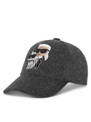 Karl Lagerfeld Kids Czapka z daszkiem Z31198 M Szary jasny. Szare czapki dziecięce Karl Lagerfeld Kids, bez wzorów, z poliesteru. Za 119.99 zł.