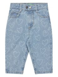 United Colors Of Benetton Jeansy 49DAGE02I Niebieski Regular Fit. Niebieskie spodnie dziewczęce United Colors Of Benetton, z bawełny. Za 79.99 zł.