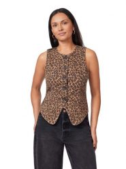 Scotch & Soda Kamizelka w kolorze karmelowo-czarnym rozmiar: M. Brązowe kamizelki damskie Scotch & Soda, m. Za 178.79 zł.