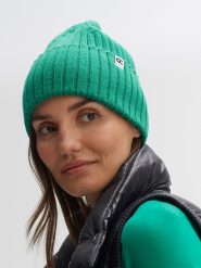 OPUS Czapka "Adela" w kolorze zielonym rozmiar: onesize. Zielone czapki zimowe damskie Opus, ze skóry. Za 83.22 zł.
