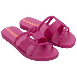 Klapki Ipanema Diversa Slide Ad 27232 BG829 fuksja różowe. Czerwone klapki damskie bez wzorów, bez obcasa. Za 171.67 zł.