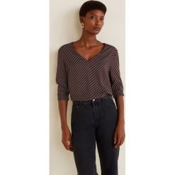 Mango - Bluzka Chemdipi. Czerwone bluzki damskie Mango, l, bez wzorów, z dzianiny, eleganckie, bez kołnierzyka, bez ramiączek. W wyprzedaży za 39.90 zł.
