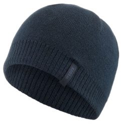 Czapka narciarska dla dorosłych Wedze Simple. Czarne czapki męskie WED'ZE, bez wzorów, z dzianiny, klasyczne. Za 29.99 zł.
