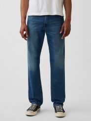 GAP Dżinsy - Straight fit - w kolorze granatowym rozmiar: W31/L32. Niebieskie jeansy męskie GAP. Za 114.98 zł.