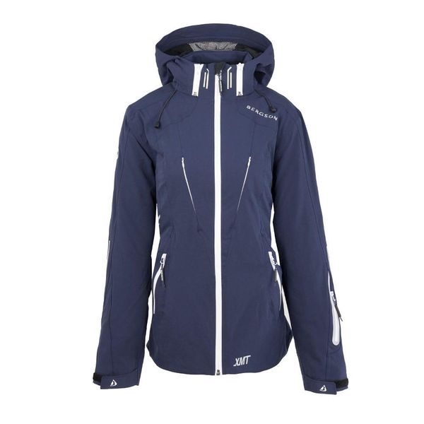 Kurtka narciarska damska Bergson3 ISSUE STX. Niebieskie kurtki damskie Bergson, xl, bez wzorów, bez kaptura, narciarskie. W wyprzedaży za 745.45 zł.