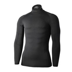 Koszulka termoaktywna męska Mico Odor Zero Mock Neck. Czarne bielizna termoaktywna męska Mico, m, bez wzorów. Za 189.99 zł.