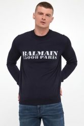 Sweter męski wełniany BALMAIN. Swetry męskie Balmain, m, bez wzorów, z wełny, bez kołnierzyka. Za 3,259.00 zł.