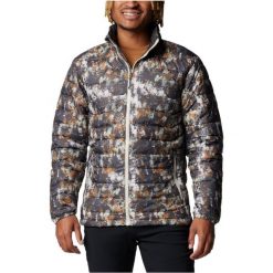Kurtka sportowa męska Powder Lite II Printed Jacket. Szare kurtki treningowe męskie Columbia, m, bez wzorów, z materiału, trekkingowe. Za 299.99 zł.