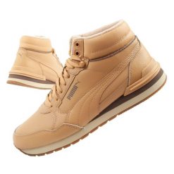 Buty sportowe męskie Puma ST Runner v4 Mid za kostkę. Brązowe buty sportowe na co dzień męskie Puma, z gumy, bez zapięcia, trekkingowe. Za 229.00 zł.