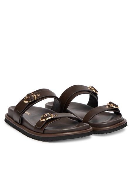 Blauer Klapki S6BLOOM03/LEA Brązowy. Brązowe klapki damskie Blauer, bez wzorów, ze skóry, bez obcasa. Za 559.99 zł.