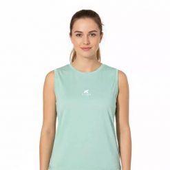 Active Top Merino 140. Zielone topy sportowe damskie FJORK MERINO, na lato, m, bez wzorów, z materiału, bez ramiączek. Za 199.00 zł.