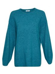 MOSS COPENHAGEN Sweter "Juvia" w kolorze niebieskim rozmiar: XS/S. Niebieskie swetry klasyczne damskie MOSS COPENHAGEN, s, z poliamidu, bez kołnierzyka. Za 114.17 zł.