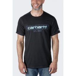 Koszulka męska T-shirt Carhartt Force Midweight. Brązowe t-shirty męskie Carhartt, m, bez wzorów, bez kołnierzyka. Za 123.99 zł.