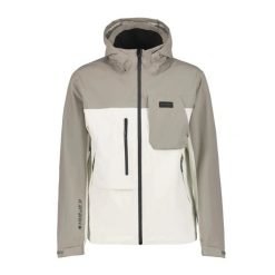 Kurtka przeciwdeszczowa do wędrówek Icepeak Brandit. Białe kurtki męskie ICEPEAK, l, bez wzorów, z materiału, bez kaptura. Za 475.50 zł.