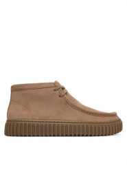 Clarks Półbuty Torhill Hi 26327244 Beżowy. Brązowe półbuty męskie Clarks, ze skóry, bez zapięcia. Za 519.99 zł.