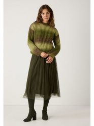 More & More Spódnica w kolorze ciemnozielonym rozmiar: 44. Zielone spódniczki damskie MORE & MORE, bez wzorów, z podwyższonym stanem, midi. Za 148.61 zł.