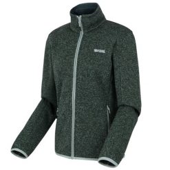 Kurtka polarowa z pełnym zamkiem damska Regatta Newhill. Zielone kurtki damskie Regatta, bez wzorów, z dzianiny, bez kaptura. Za 253.35 zł.