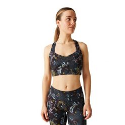 Biustonosz Sportowy Damski Swift III. Brązowe biustonosze sportowe damskie Dare 2b, bez wzorów, z elastanu. Za 123.99 zł.