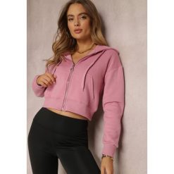 Ciemnoróżowa Bluza Zasuwana z Kapturem Bikatu. Czerwone bluzy z kapturem damskie Renee, l, z tkaniny. Za 69.99 zł.