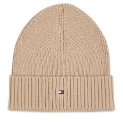 Czapka Tommy Hilfiger. Brązowe czapki męskie Tommy Hilfiger, na zimę, bez wzorów. Za 179.99 zł.
