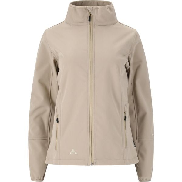 Damska kurtka wodoodporna Whistler Covina. Brązowe kurtki damskie WHISTLER, bez wzorów, z softshellu, bez kaptura. Za 226.00 zł.