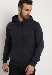 Granatowa Bluza Evoire. Niebieskie bluzy z kapturem męskie Born2be, l. Za 54.99 zł.