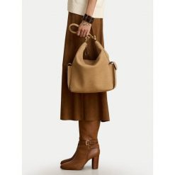 Torebka LAUREN RALPH LAUREN. Brązowe torebki klasyczne damskie Lauren Ralph Lauren, bez wzorów, bez dodatków. Za 2,399.00 zł.