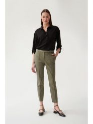 TATUUM Spodnie w kolorze khaki rozmiar: 40. Brązowe spodnie materiałowe damskie Tatuum, bez wzorów, z materiału. Za 186.95 zł.