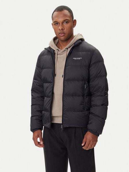 Armani Exchange Kurtka puchowa XM001575 AF16927 UC001 Czarny Regular Fit. Czarne kurtki męskie Armani Exchange, l, bez wzorów, z puchu, bez kaptura. Za 939.99 zł.