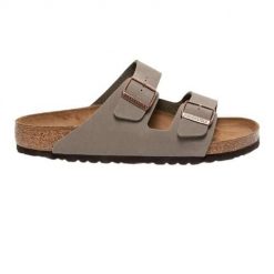 Klapki turystyczne uniseks Birkenstock Arizona 211. Szare klapki i japonki męskie Birkenstock, z materiału. Za 379.00 zł.