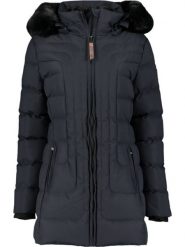 Geographical Norway Parka "Bracelet" w kolorze granatowym rozmiar: M. Niebieskie parki damskie Geographical Norway, m, bez wzorów, ze skóry. Za 263.53 zł.