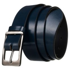 Stylowy pasek damski Cavaldi PDC-3 granatowy. Niebieskie paski damskie 4U Cavaldi, bez wzorów, ze skóry, eleganckie. Za 29.99 zł.