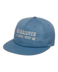 Czapka Snapback dla Mężczyzn QS FRASSNASSA Niebieski. Zielone czapki męskie Quiksilver, bez wzorów, z bawełny. Za 139.99 zł.