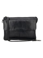 HIDE & STITCHES Skórzana torebka w kolorze czarnym - 23 x 16 x 4 cm rozmiar: onesize. Czarne torebki klasyczne damskie HIDE & STITCHES, bez wzorów, z materiału, bez dodatków. Za 217.99 zł.