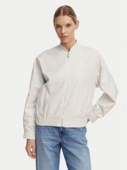 Calvin Klein Jeans Kurtka bomber LV047F510G Beżowy jasny Regular Fit. Brązowe kurtki damskie Calvin Klein Jeans, m, bez wzorów, z bawełny, bez kaptura. Za 949.99 zł.