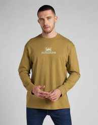 LEE LS LOGO LOOSE TEE MĘSKA KOSZULKA Z DŁUGIM RĘKAWEM LOGO L69AFQ85 112321850. Żółte koszulki męskie z długim rękawem Lee, l, z bawełny. Za 99.99 zł.