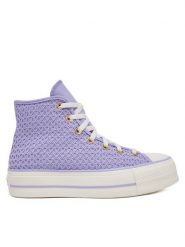 Converse Trampki Chuck Taylor All Star Lift Platform Knit Kadın Mor A13644C Fioletowy. Fioletowe trampki i tenisówki damskie Converse, bez wzorów, z materiału. Za 289.99 zł.