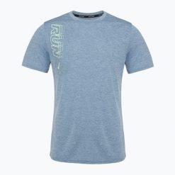 Koszulka do biegania męska Mizuno Core Run Tee. Niebieskie t-shirty sportowe męskie Mizuno, m, z materiału, bez ramiączek, do biegania. Za 94.99 zł.