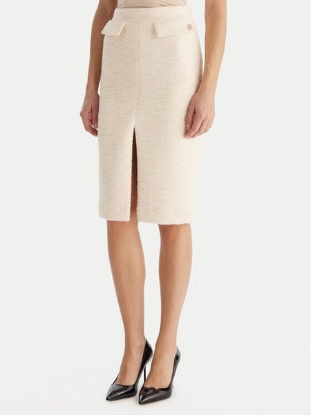 Babylon Spódnica midi S00601 Écru Regular Fit. Spódniczki damskie Babylon, s, bez wzorów, z syntetyku, midi. Za 959.99 zł.