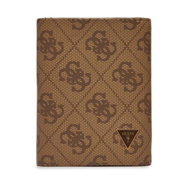 Portfel Guess. Brązowe portfele męskie Guess, z aplikacjami. Za 319.99 zł.