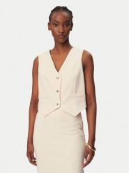 Rinascimento Kamizelka garniturowa CFC0128644003 Beżowy Regular Fit. Brązowe kamizelki damskie RINASCIMENTO, xl, z syntetyku. Za 399.99 zł.